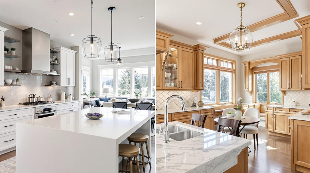 spacious connected interior design